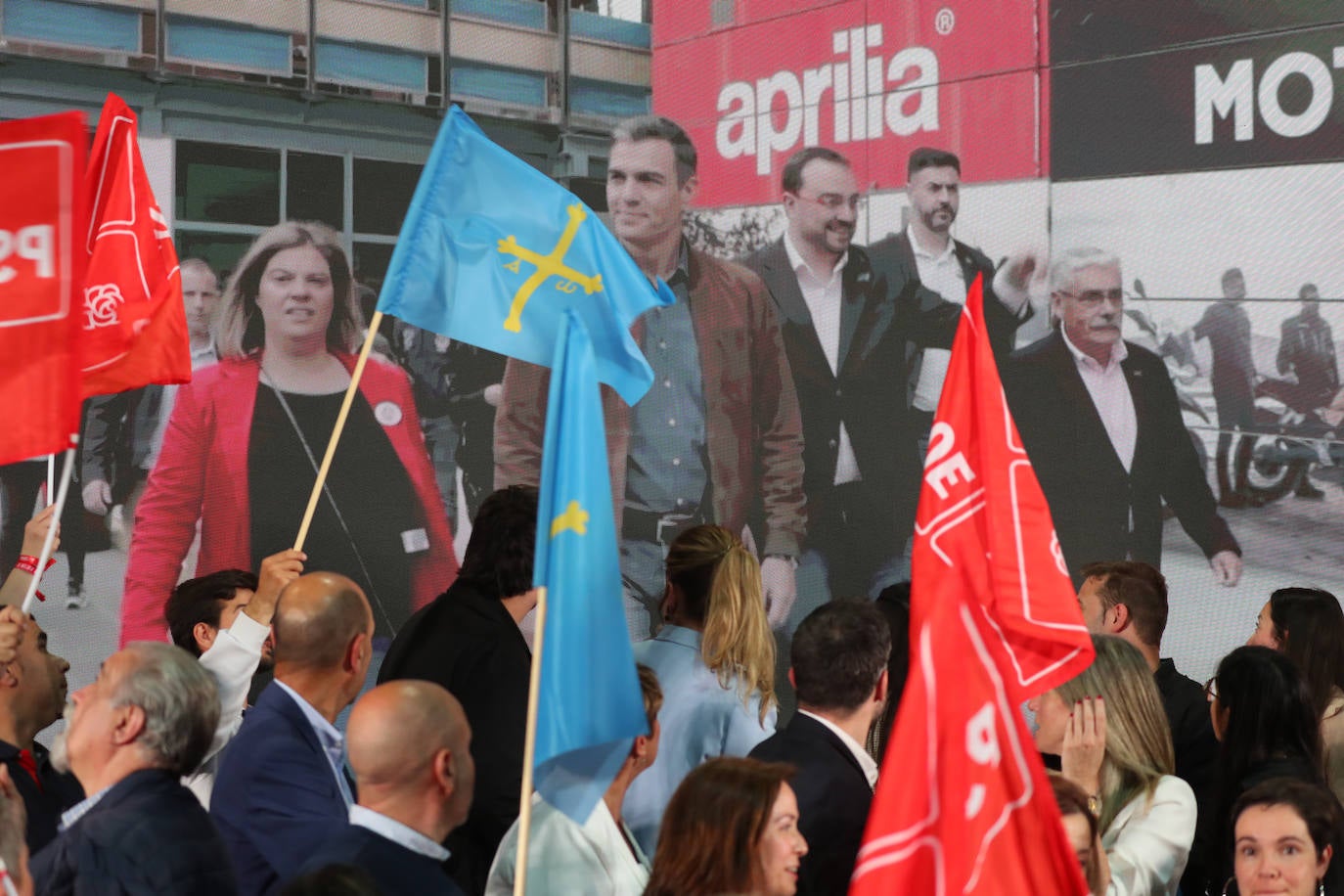 Pedro Sánchez, en Gijón