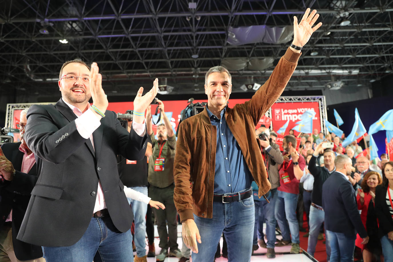 Pedro Sánchez, en Gijón