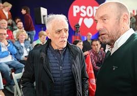 El expresidente Pedro de Silva y el vicepresidente Juan Cofiño.