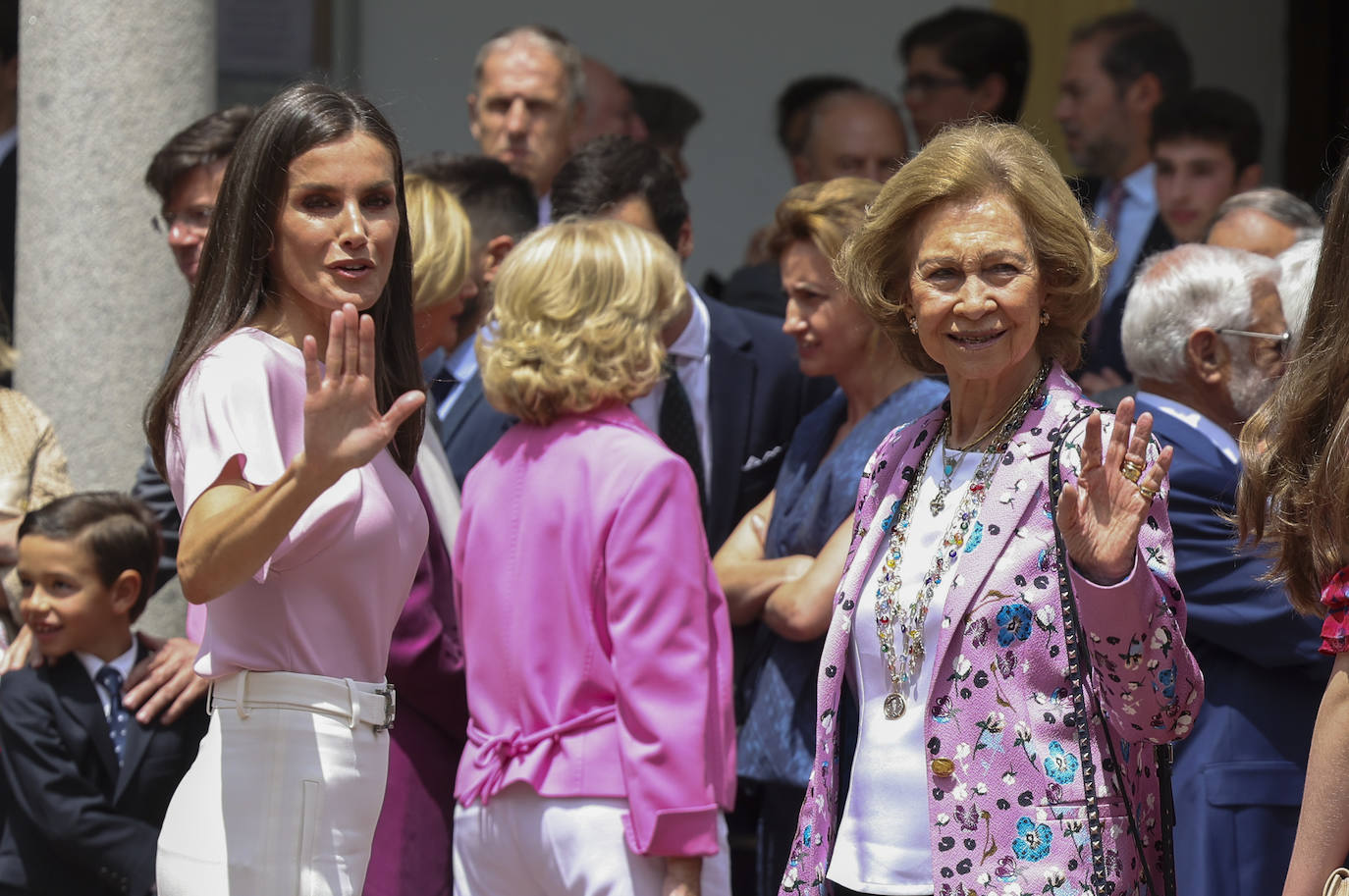 Armonía de color en la confirmación de la infanta Sofía