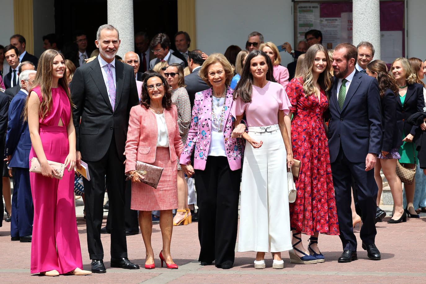Armonía de color en la confirmación de la infanta Sofía