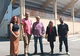 Cambia Avilés, ayer, en el campo de fútbol Muro de Zaro.