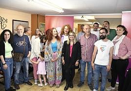 Los candidatos de Cambia Avilés, ayer en Casa Marisa.