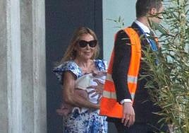 Ana Obregón, ya en España con su nieta