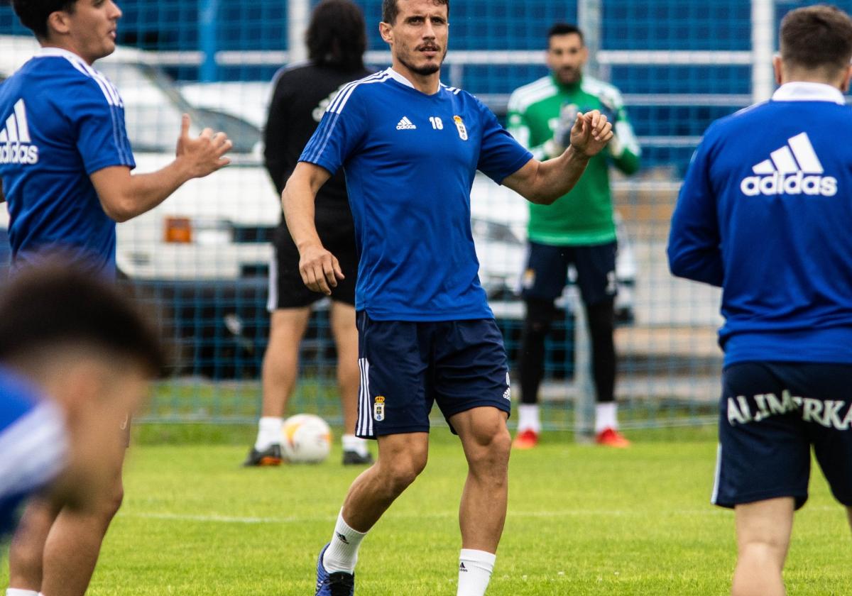 Christian, durante un entrenamiento en su último año como azul.