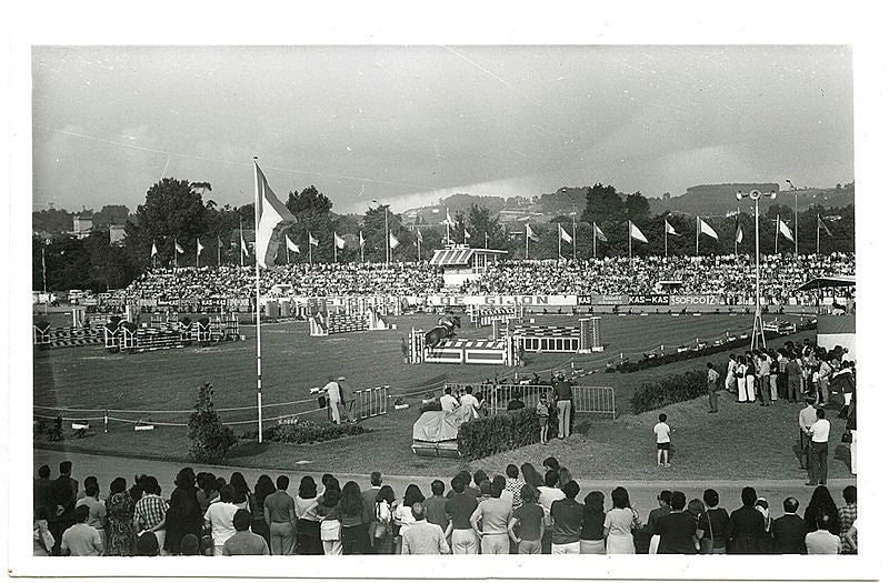 Concurso hípico en Las Mestas, en el año 1973.