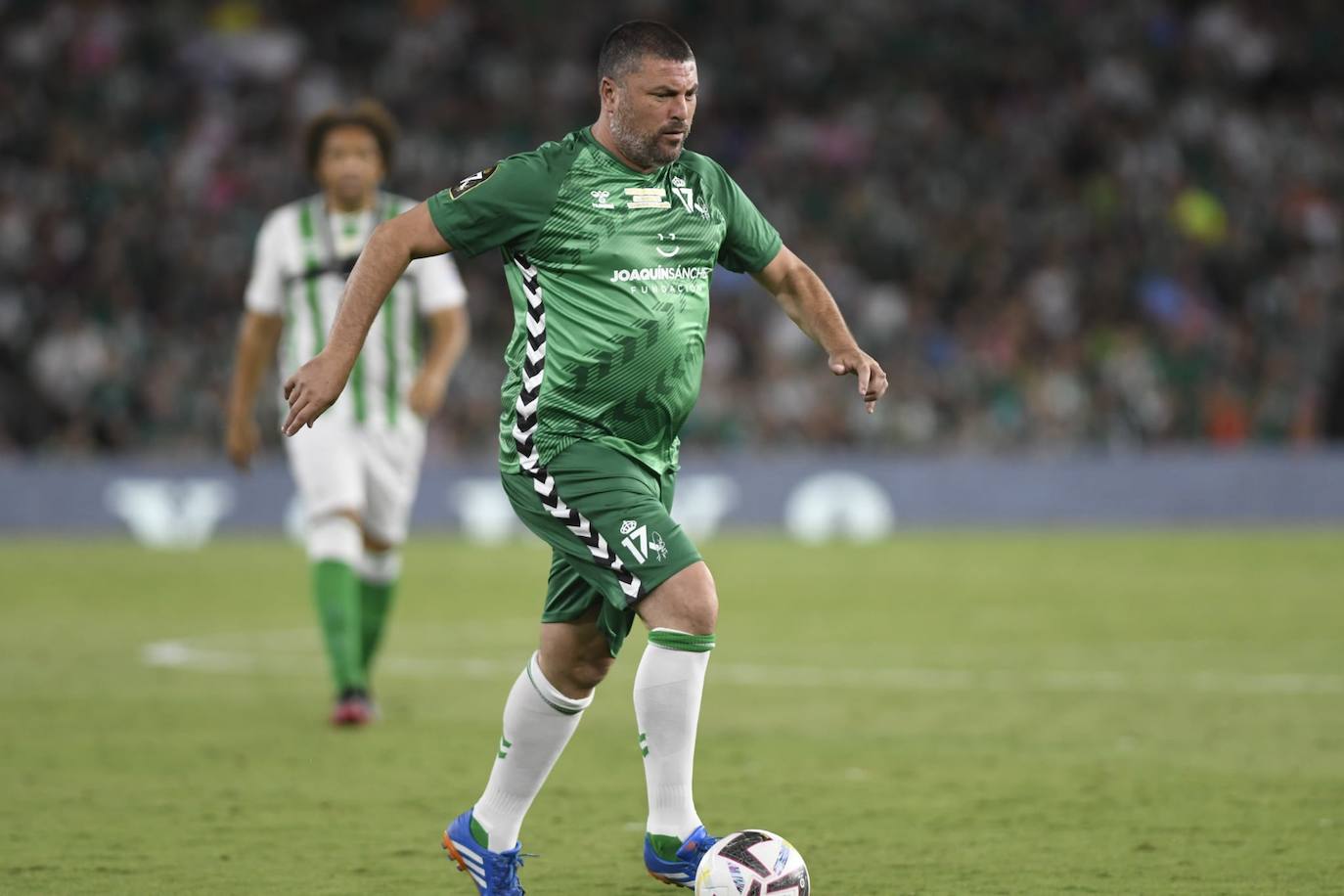 Diego Tristán, en el partido homenaje a Joaquín.