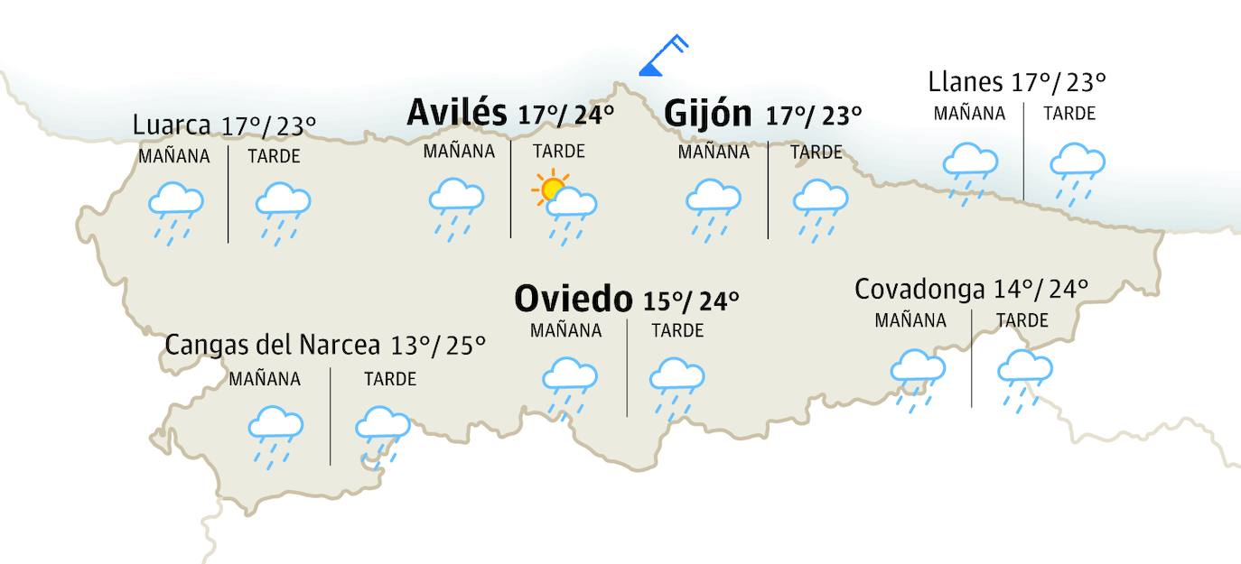 El tiempo en Asturias para este sábado, 10 de junio