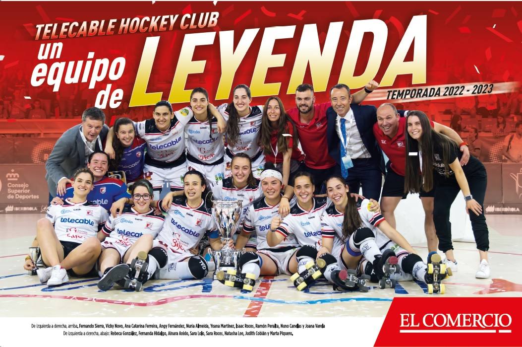 El póster de la gran hazaña del Telecable de hockey