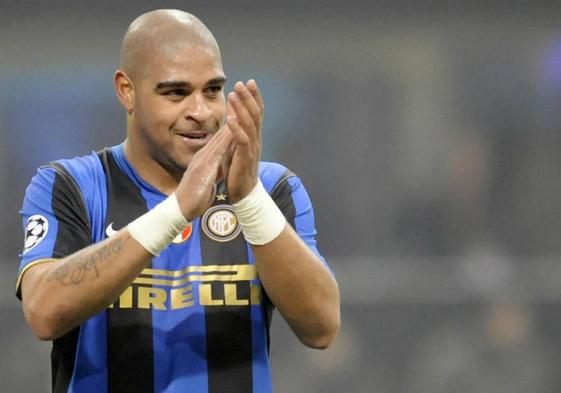 Adriano, durante su etapa como interista.