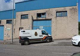 Polígono industrial Falmuria de Prendes donde fue hallada la plantación de marihuana.