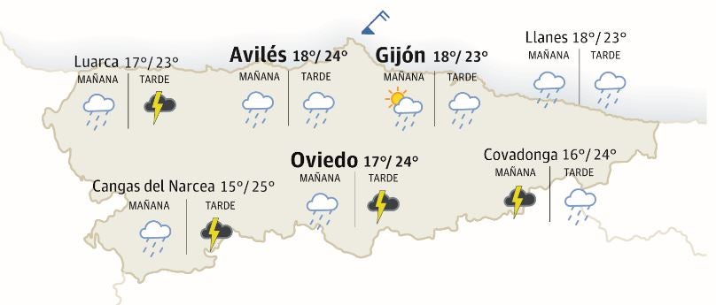 El tiempo que hará este domingo 18 de junio en Asturias