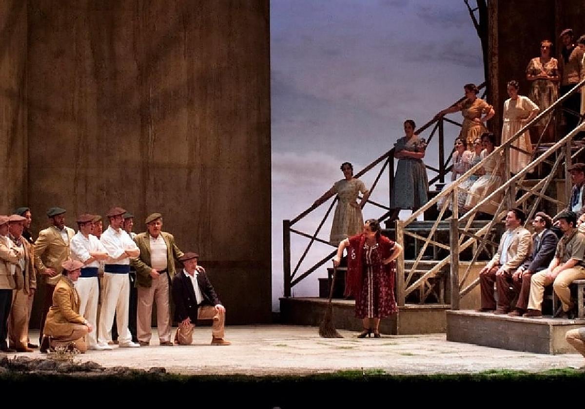 Una imagen de la coproducción entre el Teatro Campoamor y el Teatro Arriaga que se estrena este jueves en Oviedo.