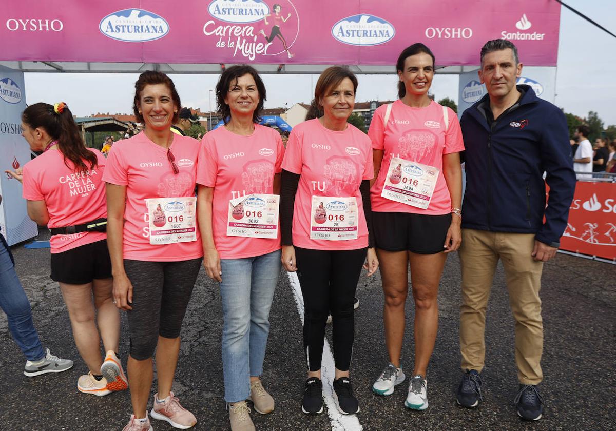 Carmen Moriyón, en la Carrera de la Mujer de Gijón.