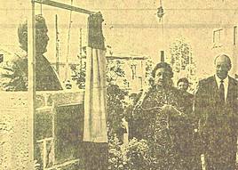 Descubrimiento del busto de Dionisio Cifuentes.