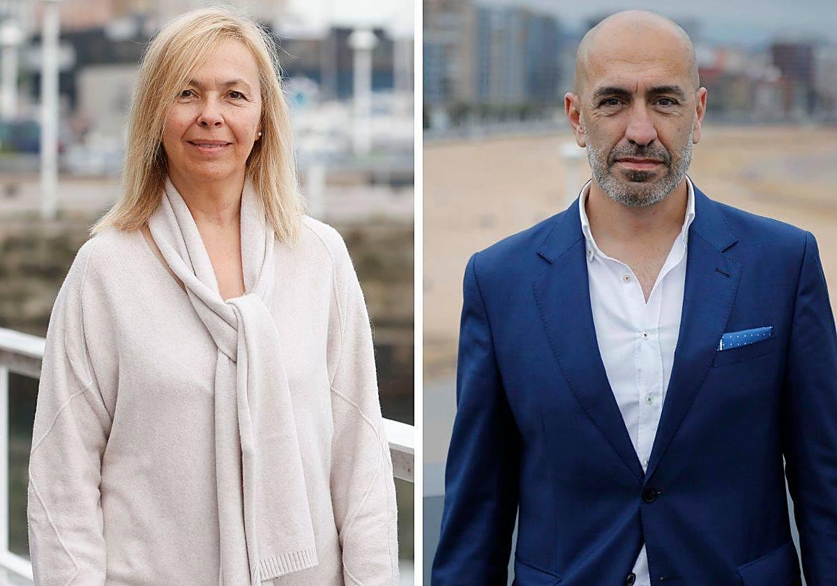 Sara Álvarez Rouco y Óliver Suárez.