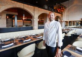 Jorge Gacimartín, en la sala del restaurante gijonés.