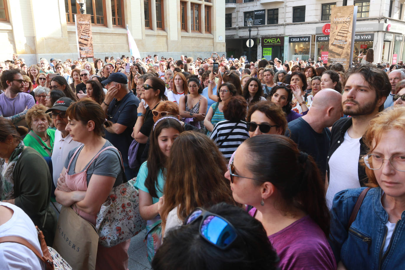 Protesta en Gijón por el pacto con Vox