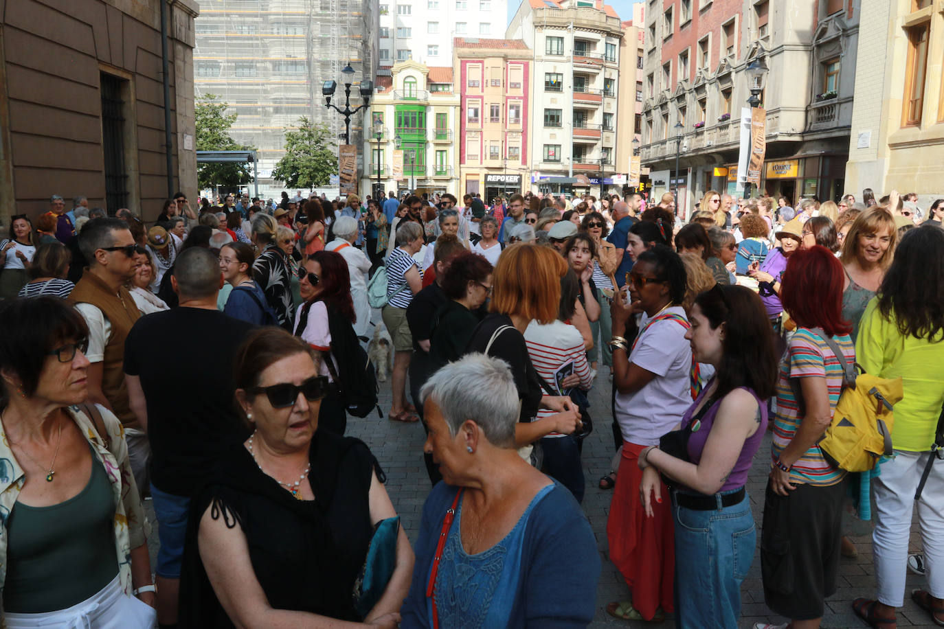 Protesta en Gijón por el pacto con Vox