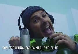 Sidrarapp y Quevedo, durante la grabación de la sesión.