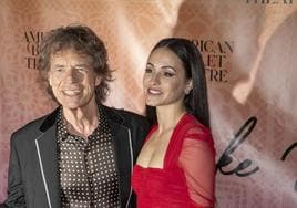 Mick Jagger y Melanie Hamrick.