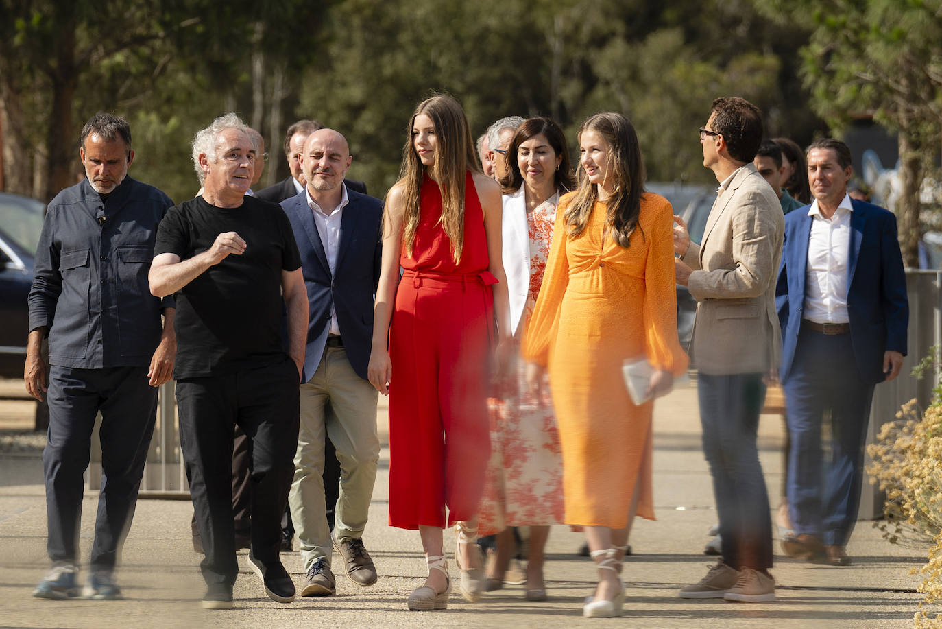 La visita de la Princesa Leonor y la infanta Sofía al museo de Ferran Adrià