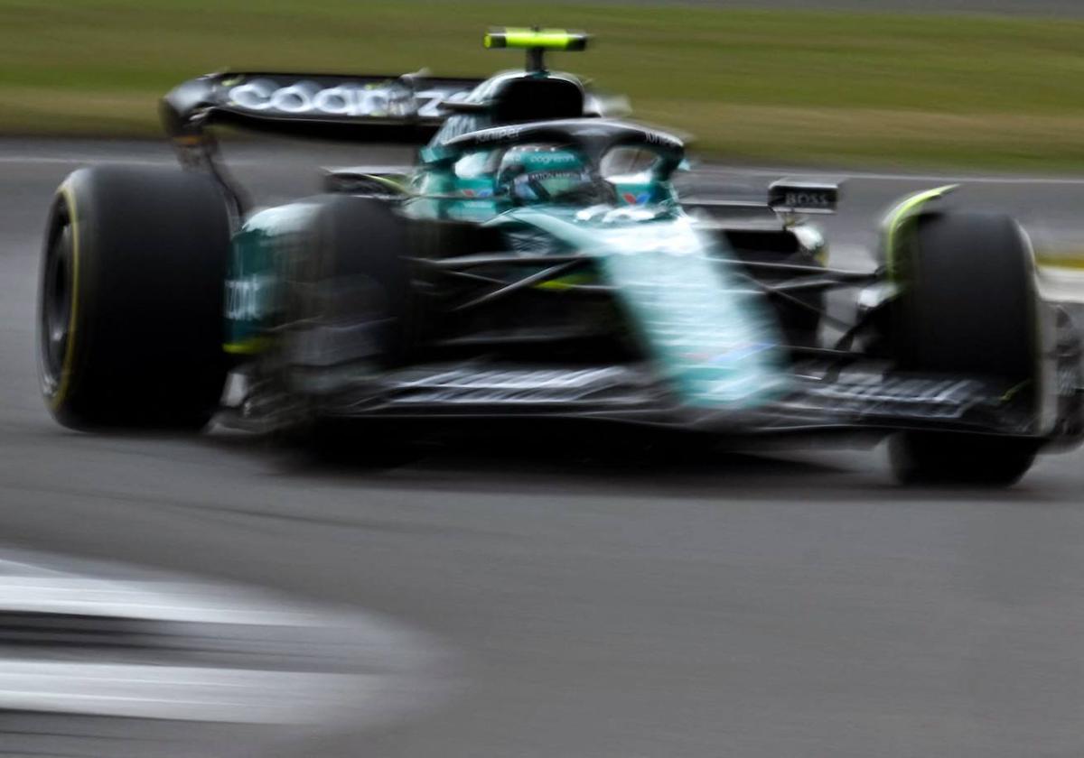 Fernando Alonso, en el circuito de Silverstone.