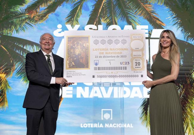 Un momento de la presentación de la campaña de Lotería de Navidad 2023.