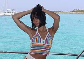 Aitana disfruta de sus vacaciones en Ibiza.