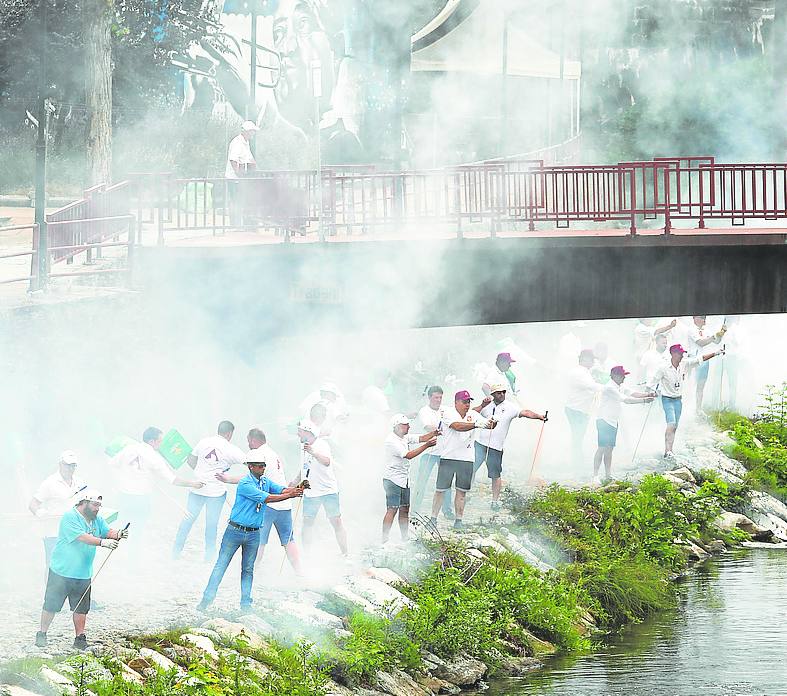Tirada de voladores en la pasada edición de la Descarga.