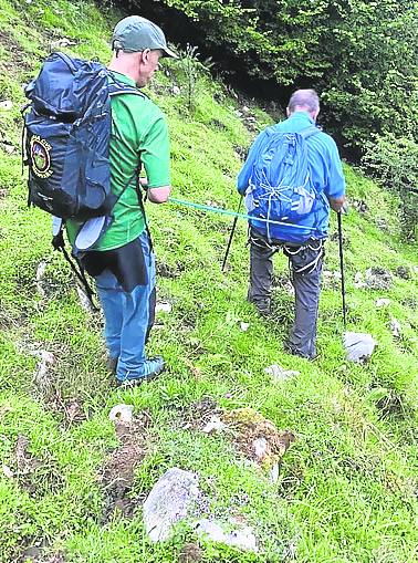 Momento del rescate.