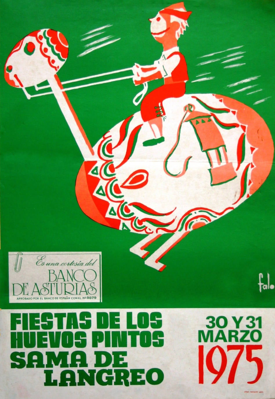 Carteles vintage de las fiestas patronales asturianas