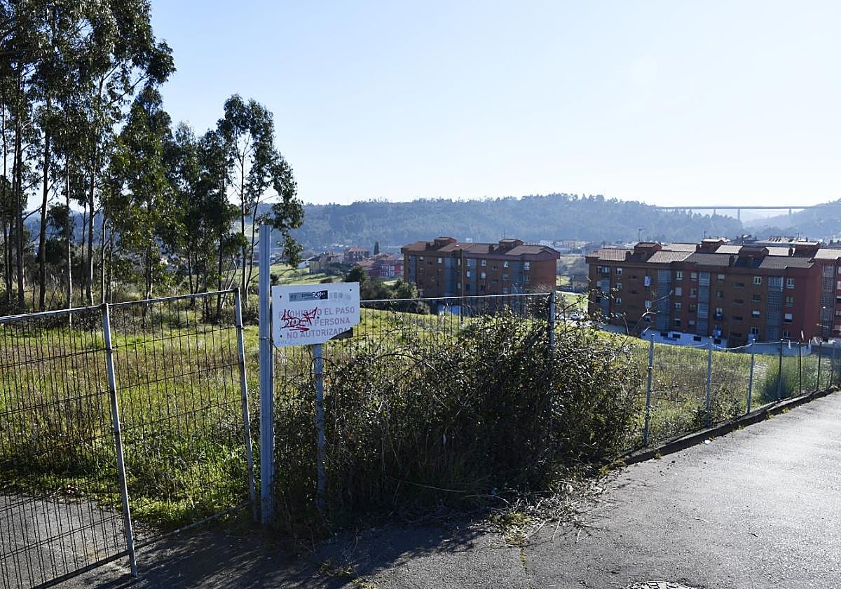 Parcela en Truyés donde se construirá la residencia.