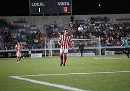 Pedro Díaz, en el partido de ayer en La Paz.