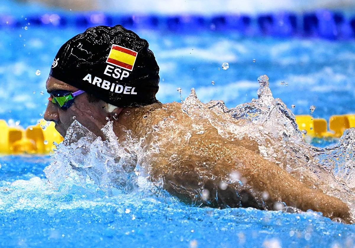 Arbidel González, durante la competición.