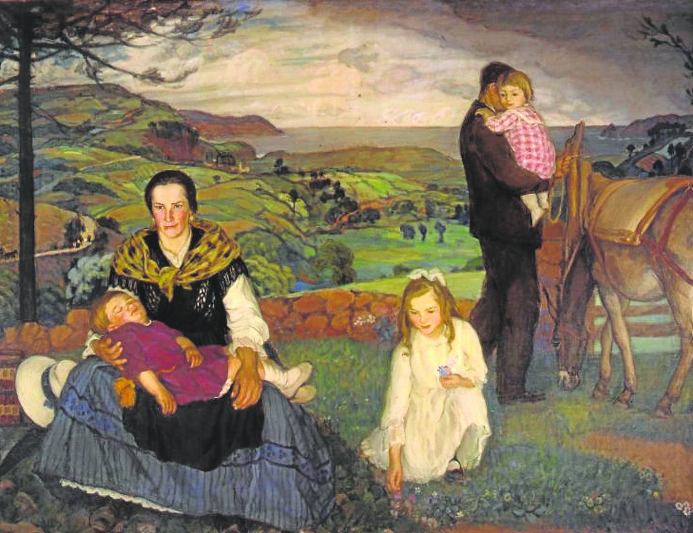 'De promesa al Cristo de Candás' se expone ya en el Museo Nicanor Piñole, donde permanecerá todo el verano. colección sabadell de arte