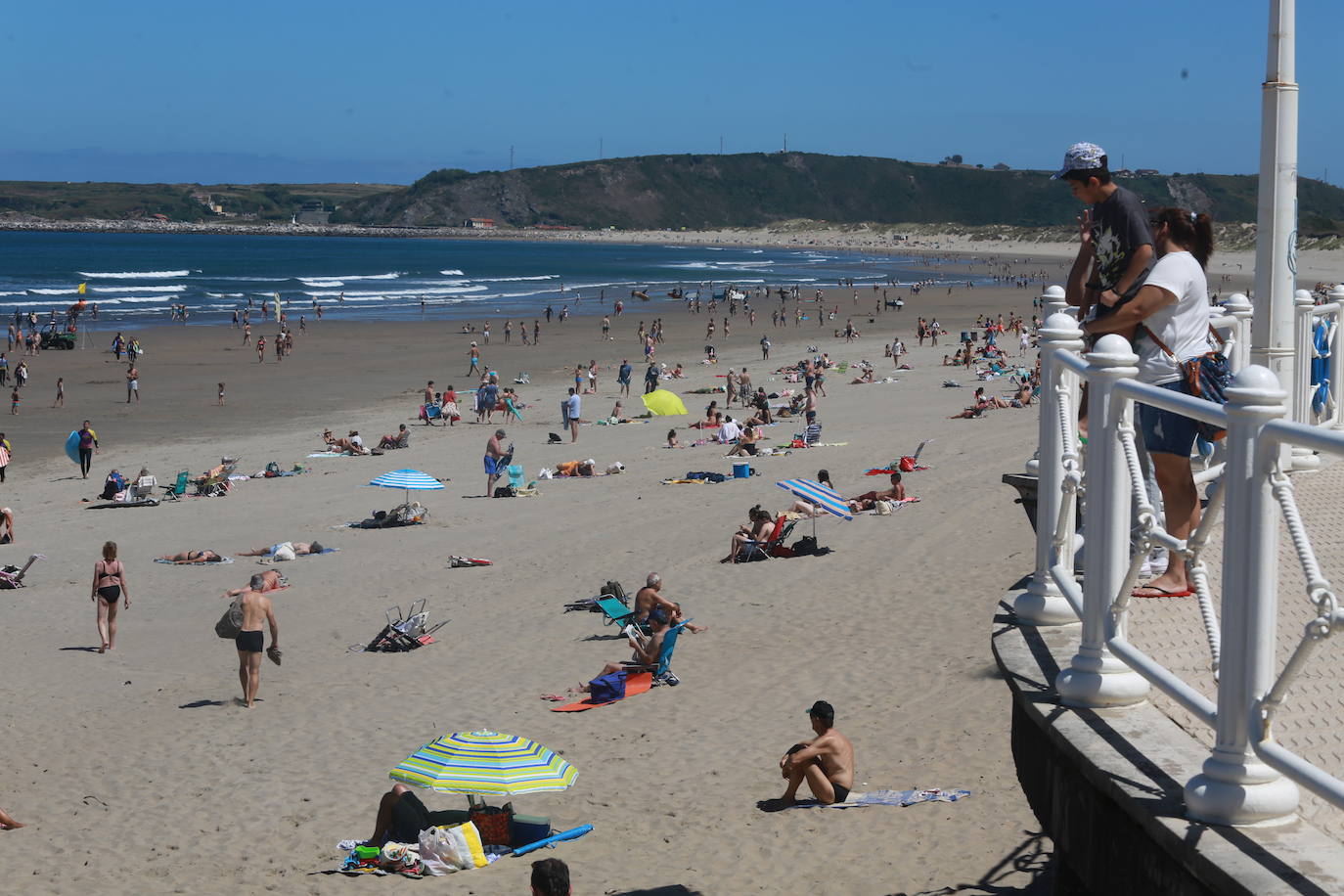 A remojo para combatir la ola de calor