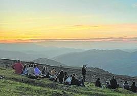 Una de las salidas en Aller para observar las Perseidas.