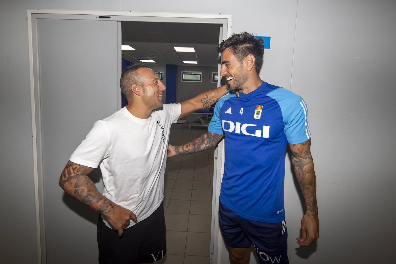 El aliento de Cazorla a sus compañeros del Oviedo