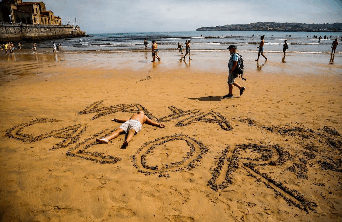 'Reventón térmico' en Asturias con temperaturas de más de 40 grados
