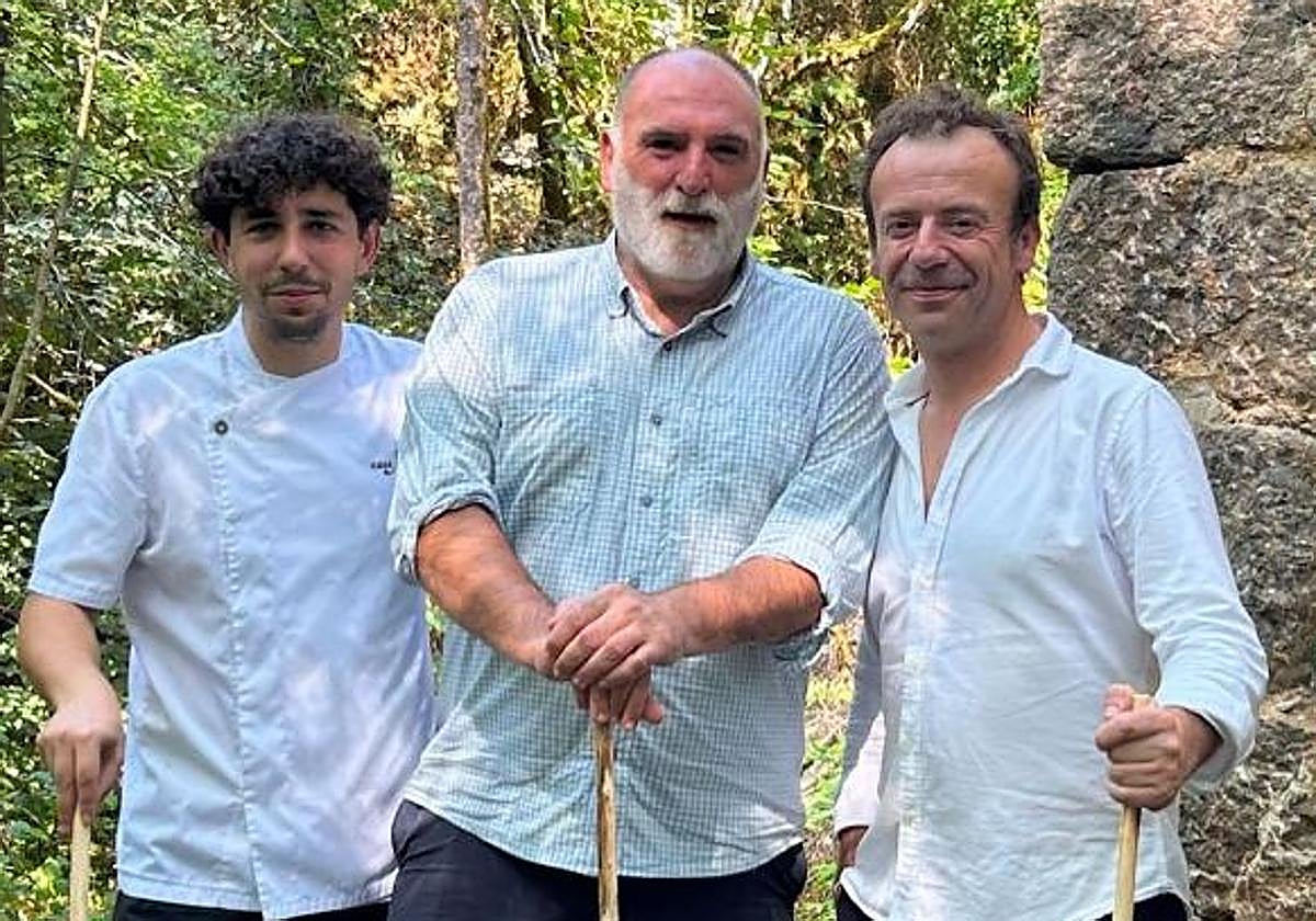 José Andrés, de ruta en Asturias con los Manzano