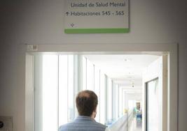 Planta de hospitalización en la Unidad de salud mental del HUCA.