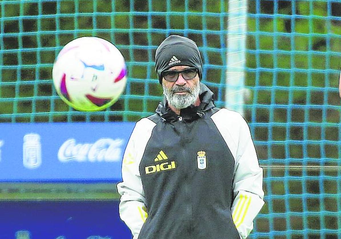 Álvaro Cervera, durante un entrenamiento la pasada semana.