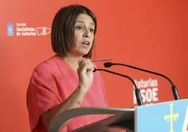 La número dos de la Federación Socialista Asturiana y diputada nacional, Adriana Lastra, compareció ayer en Oviedo.