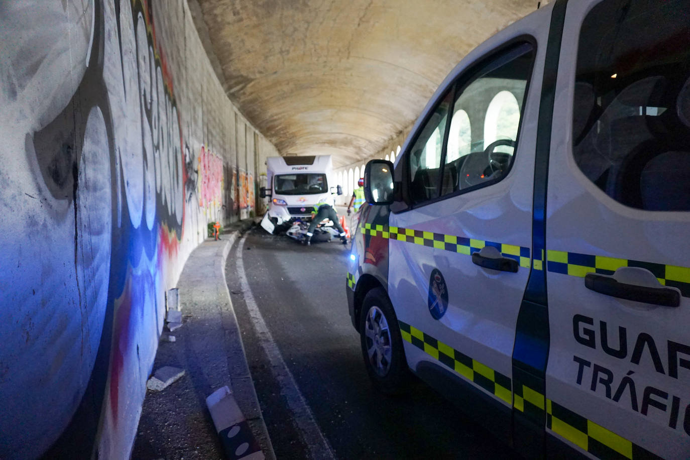 Accidente mortal de un motorista en Cabrales