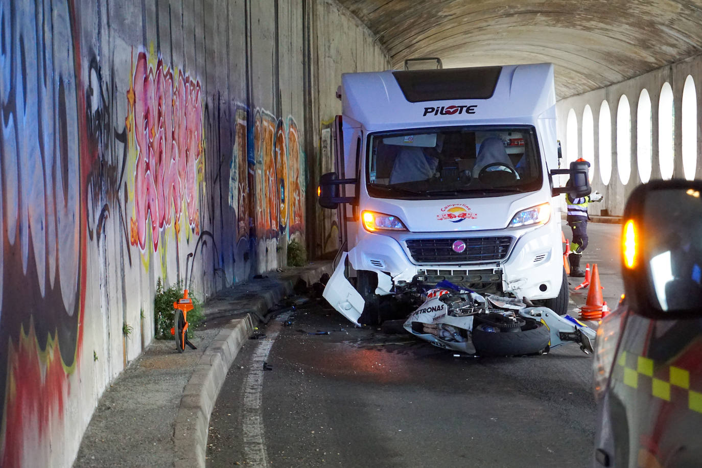 Accidente mortal de un motorista en Cabrales