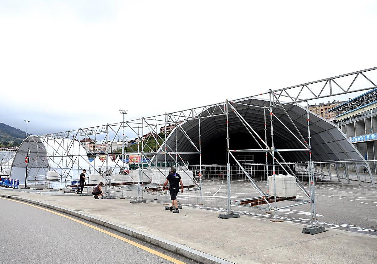 San Mateo coge forma junto al Carlos Tartiere