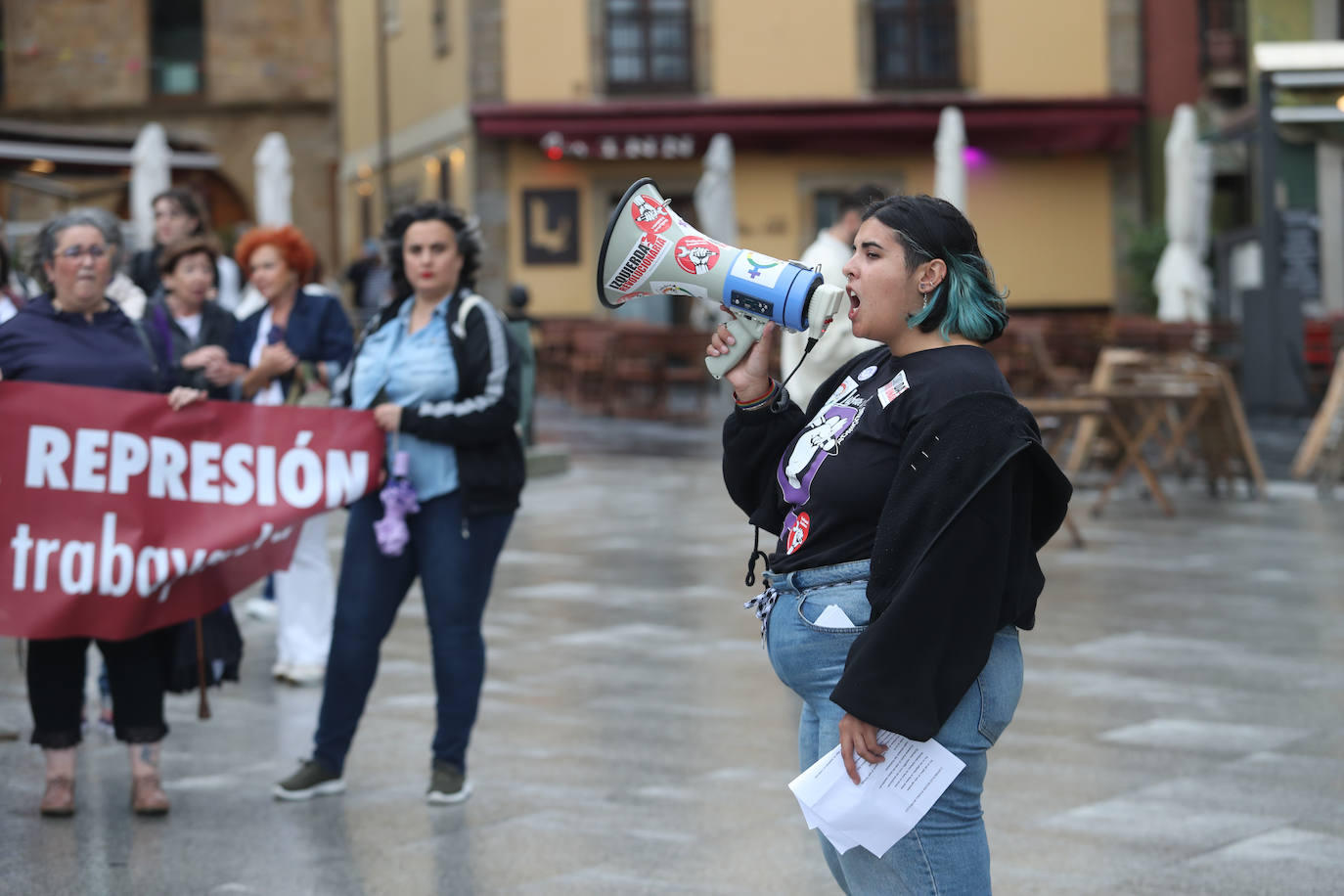 Concentración en Gijón contra la actitud de Rubiales