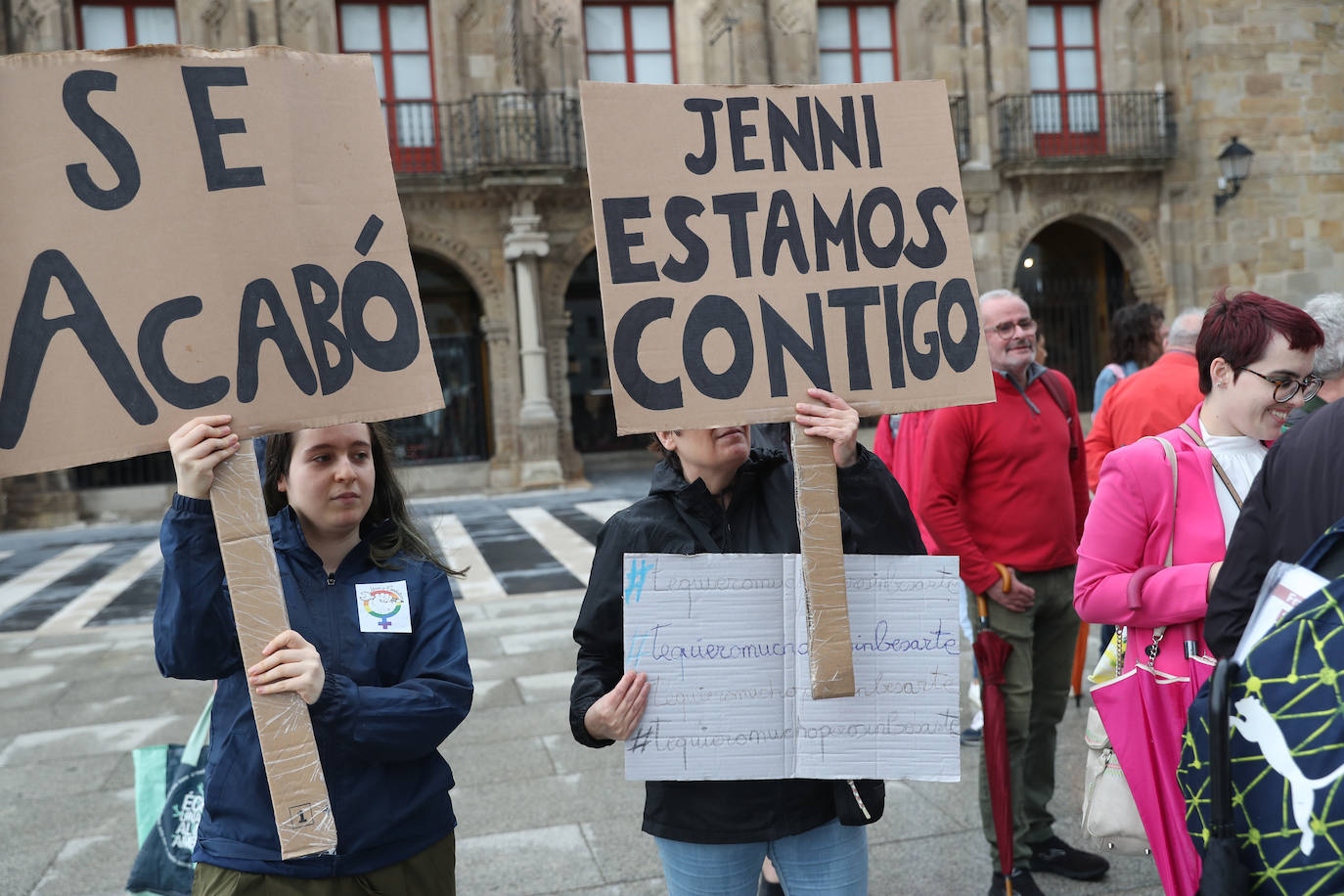 Concentración en Gijón contra la actitud de Rubiales