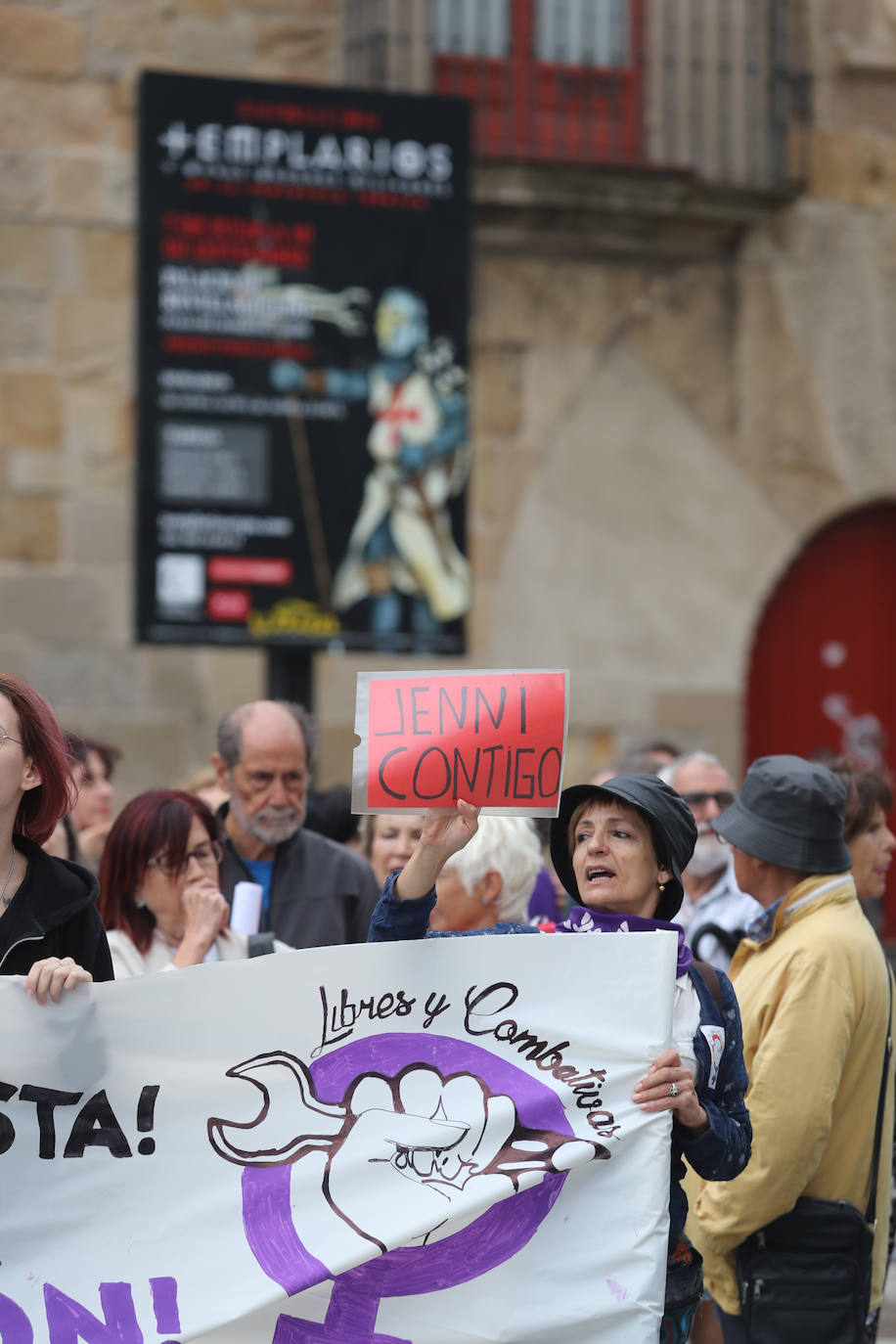 Concentración en Gijón contra la actitud de Rubiales